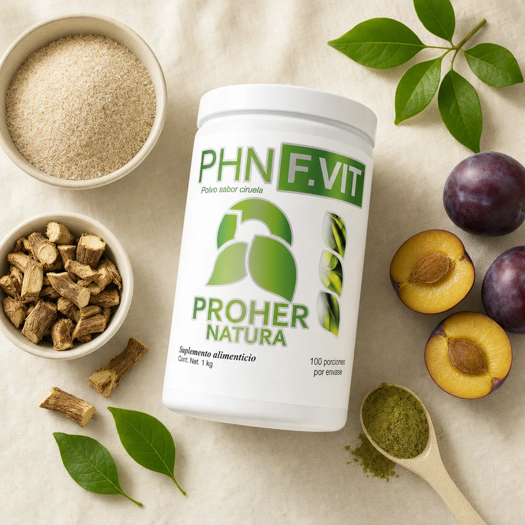 PHN F.VIT FIBRA con psyllium, raíz de achicoria y ciruelas
